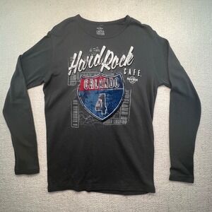Hard Rock‎ Cafe Large Orlando Limited Edition I-4 Interstate Long Sleeve Shirt